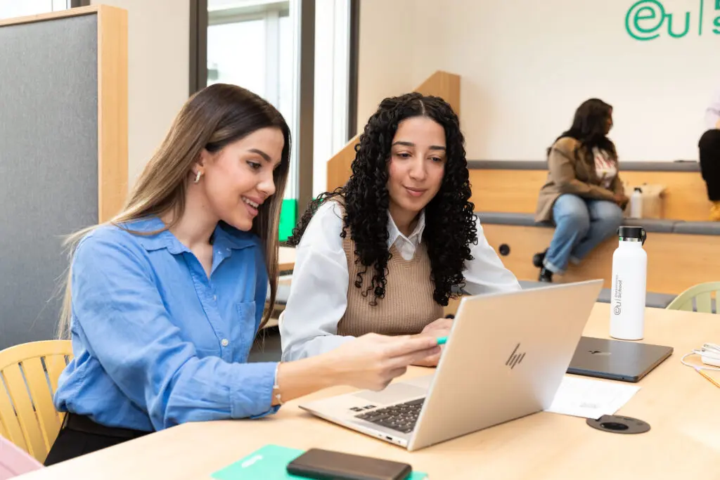 EU business school students studying